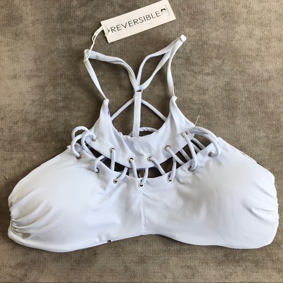 Floral/Pastel Reversible TiniBikini Swimsuit - Picture 6 of 16